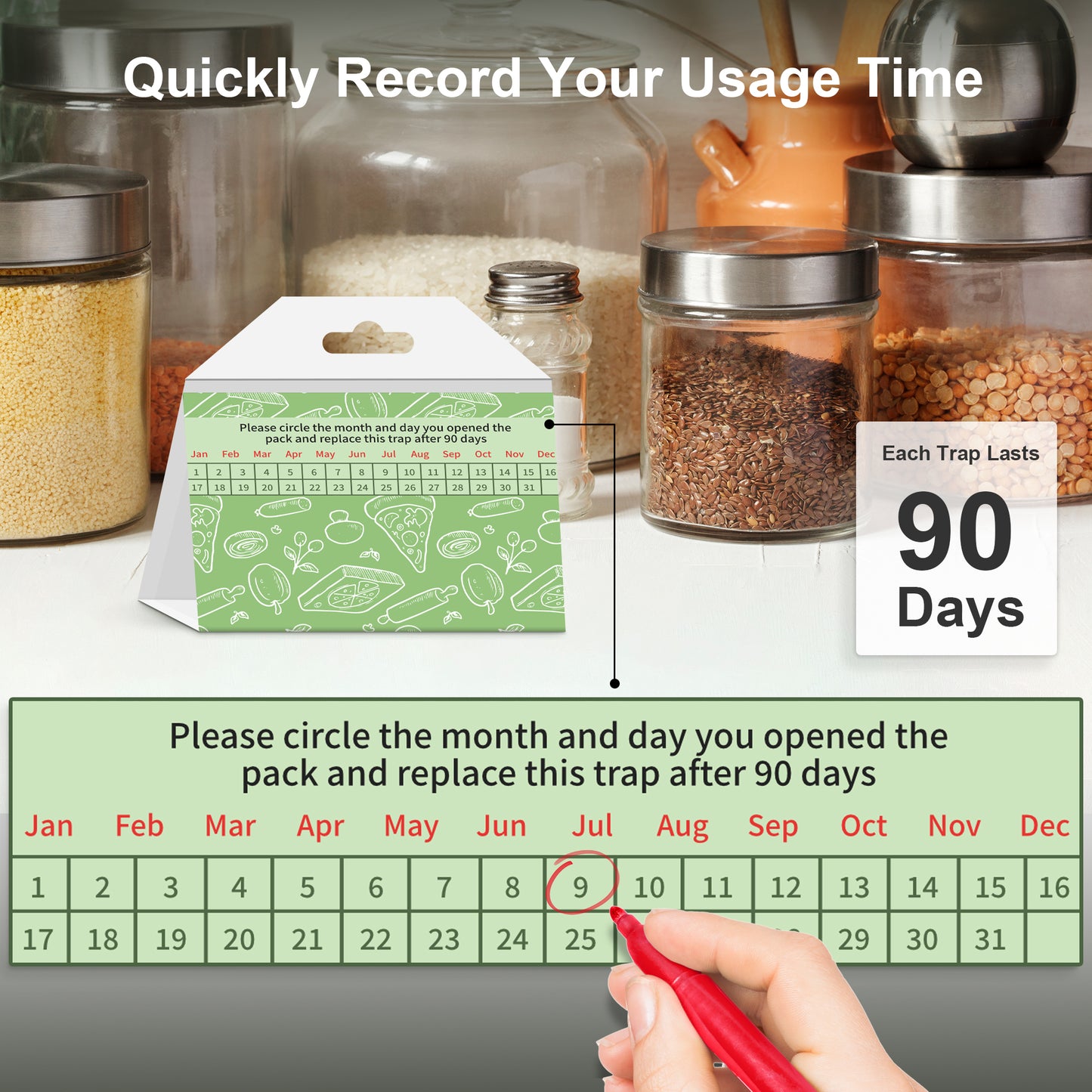 CN Pesticides Pantry Moth Traps 6-Pack for House Indoor Kitchen and Cupboard