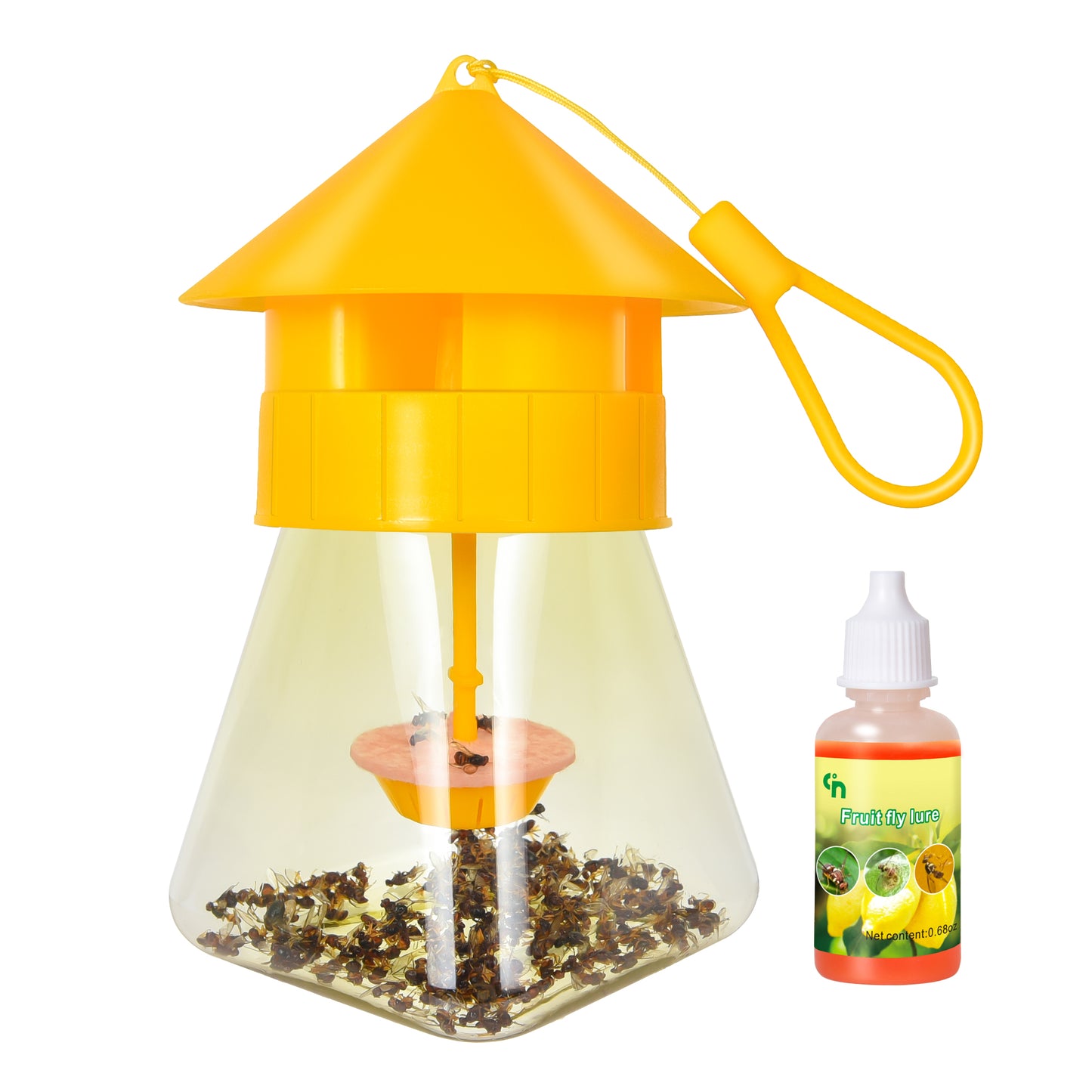 CN Fruit Fly Trap Bait Refill for Y6 Fruit Fly Trap Outdoor Vegetable Garden, Orchards Use (Not for Kitchen)