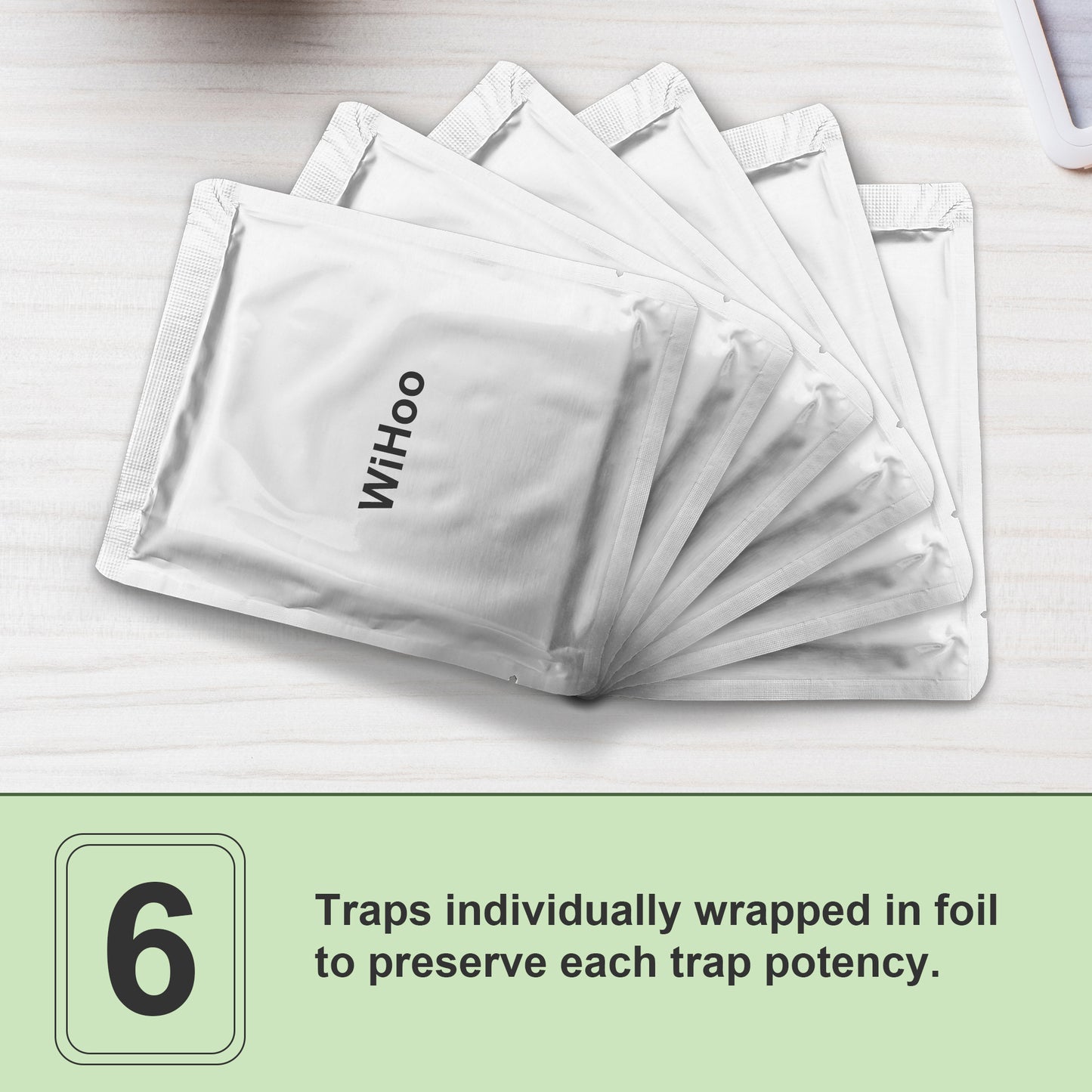 WiHoo Pesticides Clothes Moth Traps for Clothes Closets 6-Pack for House Indoor Clothing Carpet