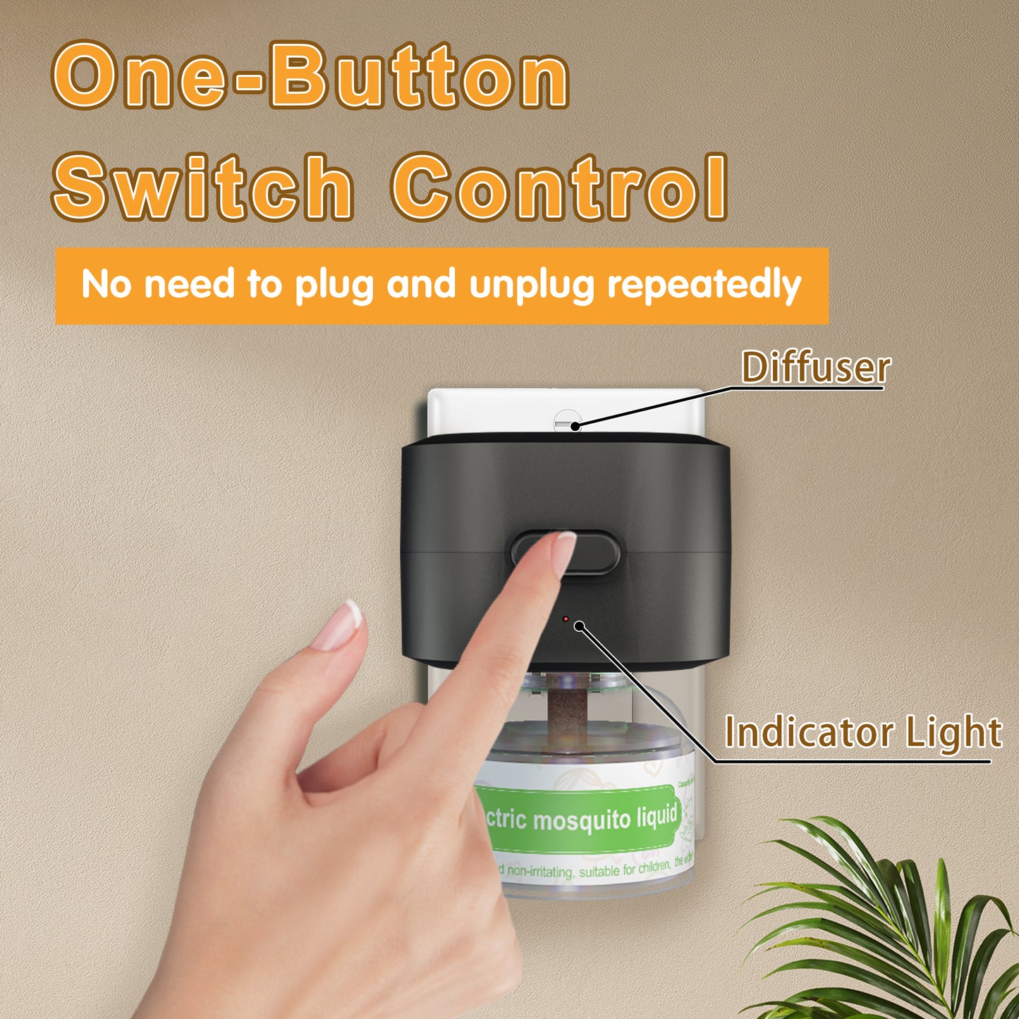 Moskiller Mosquito Repeller  Indoor Use, Electronic Mosquito Repellent Plug in, Mosquito Repellent, for Home, Living Room, Bedroom, Office
