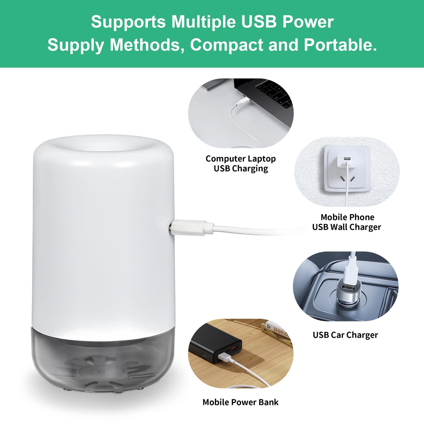 Moskiller Mosquito Repeller, USB Electronic Mosquito Repeller Indoor Use, Includes 280 Hr Repellent Refill for Home, Bedroom, Office