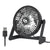 T5-04 USB Desk Fan With LED Night Lights,3 Speed Small Desktop Fan Cooling Table Fan, 360 Degree Rotation Strong Wind, Quiet Mini Personal USB Fan For Home Office Desktop