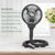 T4-02 Stroller Fan with LED Lights,5200mAh Portable Desk Fan 360°Rotation Car Seat Baby Fan,3 Speeds Battery Operated Fan for Crib Bike Treadmill
