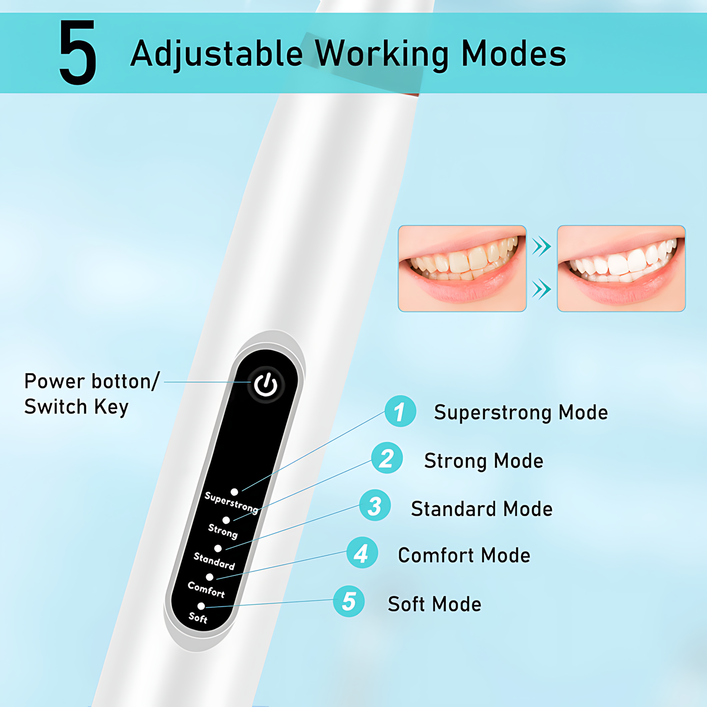 Moskiller Electric Toothbrushes for Adults