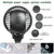 T4-02 Stroller Fan with LED Lights,5200mAh Portable Desk Fan 360°Rotation Car Seat Baby Fan,3 Speeds Battery Operated Fan for Crib Bike Treadmill