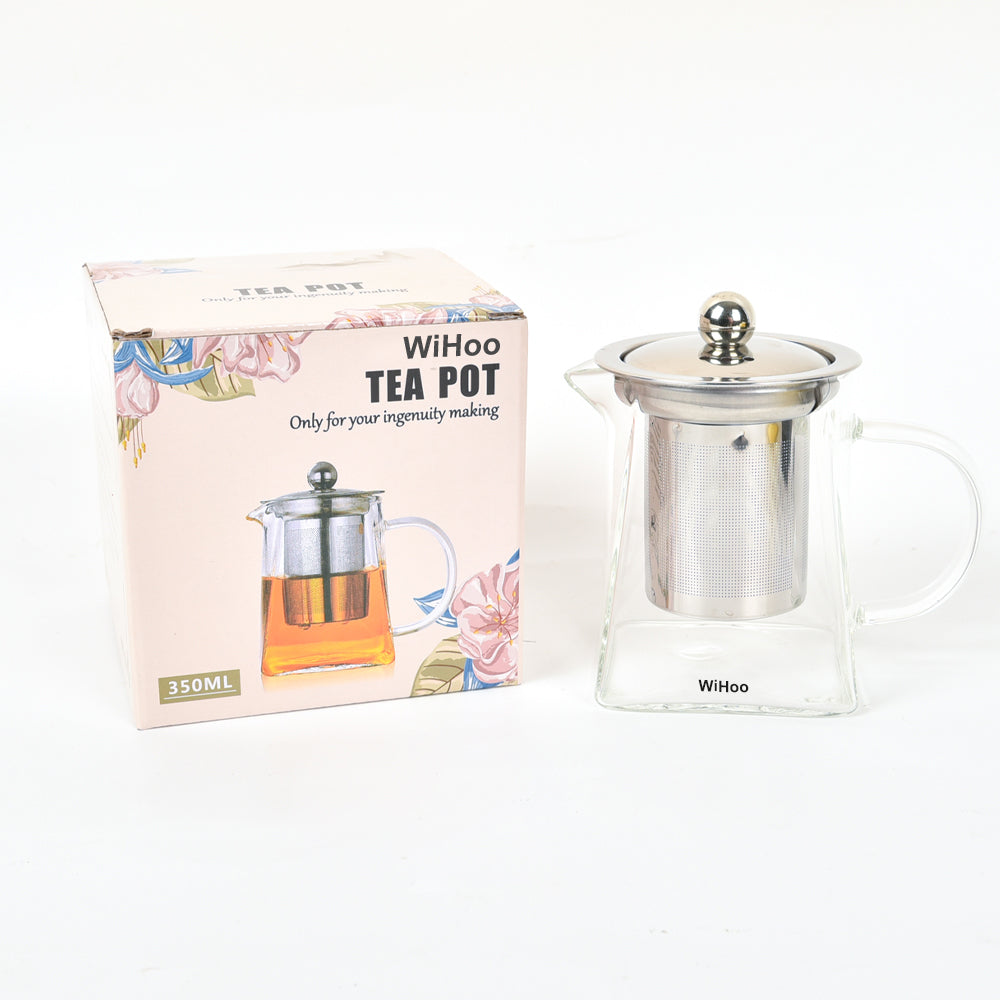 WiHoo Glass Kettle, 1.5 Liter BPA Free Borosilicate Glass, for Tea & Coffee